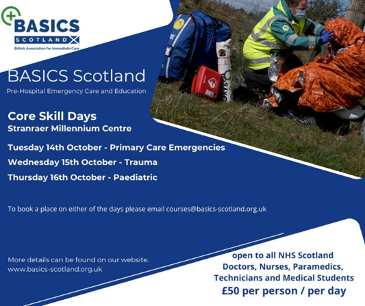 Basics Scotland core skills days poster